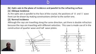 7 Huygens explanation of double refraction [upl. by Ellersick]