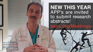 2025 AANS Annual Meeting  Advanced Practitioners APPs Abstract Submission [upl. by Trici351]