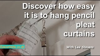 Discover how to hang pencil pleat curtains [upl. by Corty474]