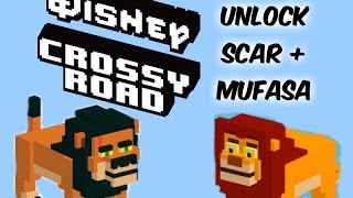 Disney Crossy road Mystery Characters  Unlock Mufassa and Scar [upl. by Painter]