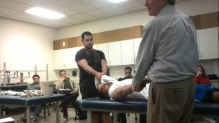 Shoulder Dislocation Hippocratic Method  Tom Demo [upl. by Joub867]