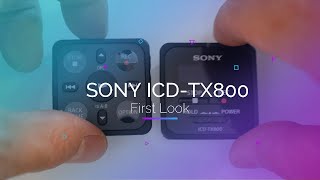 Sony ICDTX800 Ultra Portable Digital Audio Recorder  First Look [upl. by Odlabu]