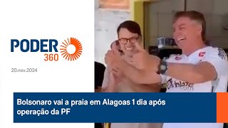 Bolsonaro vai a praia em Maceió 1 dia depois de operação da PF [upl. by Ahsinnod]