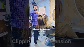 Clipping Hair Extension praveenhairwig hairstyle clips clippings hairextension viralvideo hair [upl. by Adnovaj]