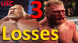 Brock Lesnar ALL LOSSES in 4 min  UFC is not for JOCKs [upl. by Renckens]