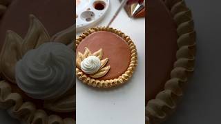 Pumpkin pie cookie🥧 recipes and supplies linked in my bio cookiedecorating asmr satisfying [upl. by Eiboh]