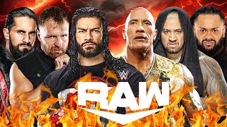 Roman Reigns Jon Moxley Seth Rollins vs The Rock Solo Sikoa Jacob Fatu  The Shield vs Final Boss [upl. by Agni]