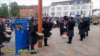 The Pipes amp Drums of the Seaforth Highlanders [upl. by Eiznekam594]