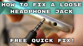 How to Fix a Loose Headphone Jack  35mm Loose Headphone Connection Quick Fix [upl. by Acinoev116]