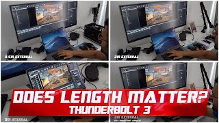 Thunderbolt 3 Cable Length and External vs Internal Display Performance Review  eGPU Guide [upl. by Isolda789]