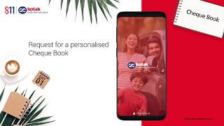 Request a personalized Kotak Cheque Book in 3 minutes [upl. by Chae]