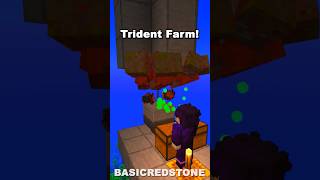 Minecraft Trident Farm 121 shorts [upl. by Land]