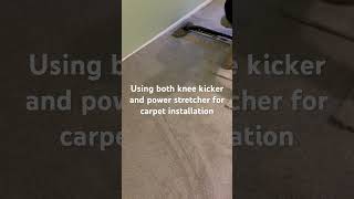 Knee kicker and power stretcher for carpet installation carpetcare construction carpet tools [upl. by Melvena]