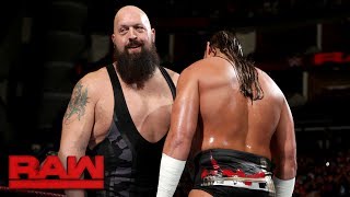 Big Show teaches Big Cass to pick on someone his own size Raw July 10 2017 [upl. by Avis]