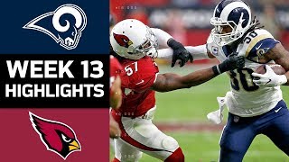 Rams vs Cardinals  NFL Week 13 Game Highlights [upl. by Llenwad]