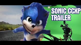 HOW THE SONIC CCXP TRAILER WAS MADE olddesign ccxp2018 sonicmovie [upl. by Ecirtahs]