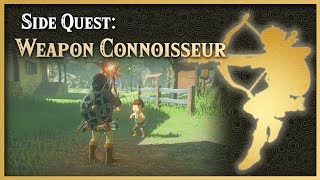 Zelda Breath of the Wild • The Weapon Connoisseur • Hateno Side Quest [upl. by Maible]