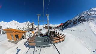 Tyrolienne les Arcs France Zipline 150 kmh [upl. by Carlynn258]