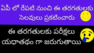 AP Schools and colleges latest news today  AP 1 to 9 classes declared holidays [upl. by Nomead]