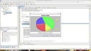 NetBeans DEMO  Display various Charts in Swing Application [upl. by Yelloh]