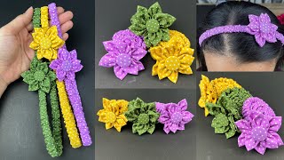 DIY Elastic HeadbandHow to make Fabric Headband Sewing Tutorial [upl. by Gascony]