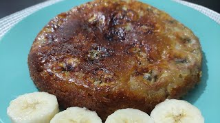 Tarta de Plátano en Sartén Receta Fácil y Sin Horno para un Volteado Delicioso Sin USAR HORNO [upl. by Aylad]