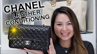 LEATHER CONDITIONING MY CHANEL BAG CADILLAC SELECT PREMIUM LEATHER CARE KIT [upl. by Drageruaeb733]