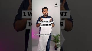 10 Best matching shirts for white pant  white pant outfits mensfashion whitepant formaloutfit [upl. by Ggerg]