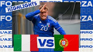 Highlights ItaliaPortogallo 21  Under 20  Elite League [upl. by Ryun]