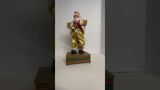 Gemmy Santa Claus Rare vintage gemmy saxophone playing Santa [upl. by Daus]