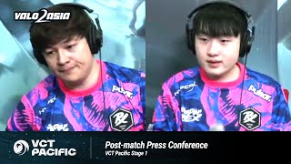 Paper Rex PRX vs TLN VCT Pacific Stage 1 Playoffs Postmatch Press Conference [upl. by Emmuela758]