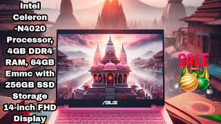 Asus 14 E410M Intel Celeron N4020 4GB 64GB Emmc with 256GB SSD 14inch FHD Display with Win11 Pink [upl. by Airlia]