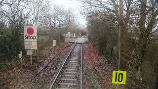 Yate Middle to Tytherington Quarry Cab Ride aboard 66105 Part 1 [upl. by Shaer795]