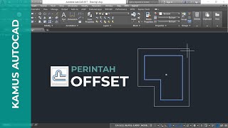 Cara Menggunakan Perintah OFFSET di AutoCAD [upl. by Niltyak]