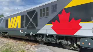 VIA Rail Siemens SCV42 Train 55 Twin Elm Ottawa Ontario viarailcanada canada train railroad [upl. by Lange]