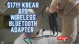 Kbear BT5 iem Bluetooth Wireless Adapter  Review [upl. by Siednarb]