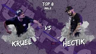 TOP 8  MALE KRUMP BATTLE  KRUEL VS HECTIK  KRUMPACT 2020 [upl. by Akinehc]