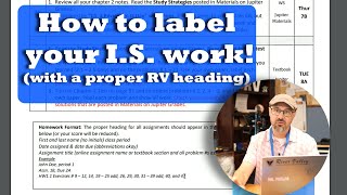 Proper RV Headings on Work [upl. by Niatsirt]