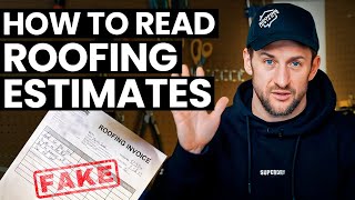 How to Read Roofing Estimates Roofers Tips for Home Owners [upl. by Addam]