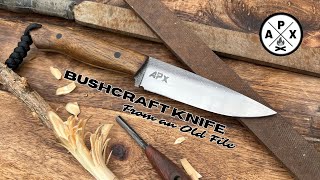 Making a Bushcraft Knife From an Old File [upl. by Jephthah947]