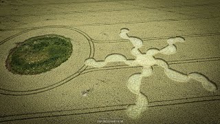 Crop Circle near Stonehenge  30 June 2024  Crop Circles From The Air [upl. by Annayar]