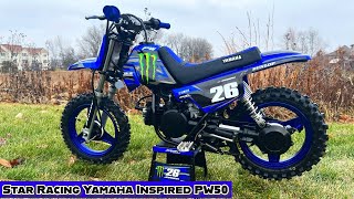 Star Racing Yamaha Inspired PW50 Build [upl. by Nannahs]