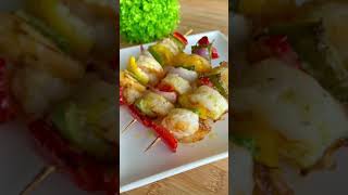 Pinchos de camarones en airfryer 10 minutos [upl. by Avevoneg]