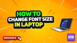 How to change font size in laptop 2024 [upl. by Kamillah533]