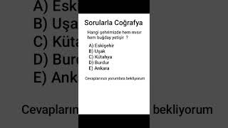 Sorularla Coğrafya [upl. by Anuhsal]