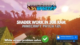 Minecraft patch shaders fix problem issue support low end device [upl. by Akoyn]