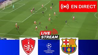 🔴EN DIRECT Barcelone contre Brest  UCL 202425  Match en direct aujourdhui [upl. by Esoranna]