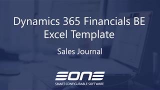 Excel Template Integration with Dynamics 365 Business Central  Sales Journal [upl. by Copeland730]