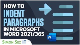 How to Indent Paragraphs in Microsoft Word 2021365 [upl. by Idner557]