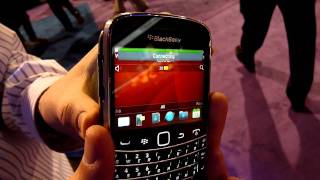 BlackBerry NFC demonstrated at CES 2012 [upl. by Lefty62]